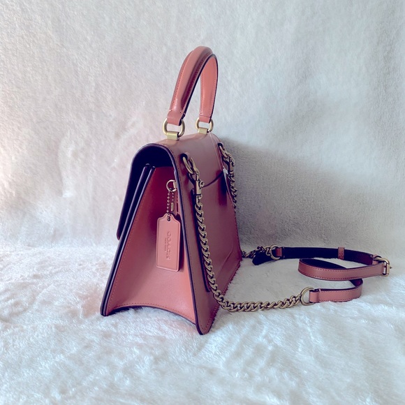 NWT Authentic Coach Calf Leather Parker Satchel Top Handle Bag - Picture 14 of 16